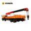 New 10 ton SPS25000 with four-section straight boom crane truck price