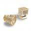 High quality crystal glass doorknob handles crystal door handle luxury wardrobe gold-encrusted single-hole small handle