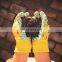 Soft Safety Toddler Garden Gloves 3-6 Years Old Cotton Children Garden Working Gloves PVC Non Slip Kids Gardening Gloves