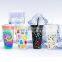Wholesale 24Oz Reusable Swirl Tumbler Custom Logo Drinkware Magic Stadium Cold Coloring Changing Plastic Cups With Lid