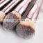 2020 new makeup brush Best selling creative fashion makeup brushes cosmetic 10pcs kabuki champagne gold makeup brush