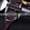 SINOBI Business  Mens Luxury Watch Leather Band Wristwatch Sub-dials Wrist Watch Quartz Watches S9546G Montre