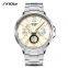 SINOBI Business Men's Watch Top 316L  Calendar Date Week Display Japanese Quartz Movement 1125G Jam Tangan Pria