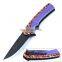New Trends Outdoor Camping Hunting Bushcraft  Folding Foldable Knife Tactical Paracord Survival Military Pocket Knife