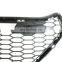 Auto Parts Other Exterior Accessories ABS Black Car Front Upper Grille With Light Bar Fit For TOYOTA RAV4 2020 STANDARD VERSION