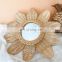 High Quality Daisy Rattan Mirror, Flower Boho Home Decor, Wall Natural Art Cheap Wholesale made in Vietnam