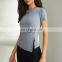 Wholesale Plus Size Yoga Blouse XXXXL Large Size Short Sleeve Gym Fitness T-shirt Women Outdoor Training Sports Wear Clothing