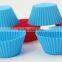 Round Non-stick Reusable Cupcake Liners Color Baking Cups