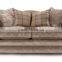 High quality lobby elegance fabric sofa chesterfield brown velvet lounge sofa