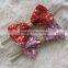 2016 sequined colorful baby girls hair accessory big bow style sparkling kids headbands