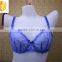 French Emboriedery Lace Bra, Underwire Bra, Purple Bras
