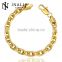 Exquisite China Supplier Long Chunky Alloy Gold Plated Hot New Women Bracelet