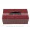 Hot sale elegant Leather square tissue box tissue holder