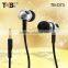 2015 New Product Cheap Goods From China Cool Flat Cable Metal Earphone for Phone/ipod/mp3/mp4/laptop