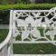 White Black Bronze Decorative Outdoor Aluminum Metal Garden Chair Bench