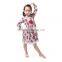 New Fashion Kids Girl Cottton Long Sleeve Floral Party Dress