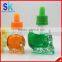 30ml clear skull shaped glass liquid bottle with child proof dropper