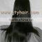 Hot Beauty Fashional Style 22" #1B Yaki Straight, Bleached Knots, Indian remy hair lace front wig
