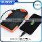 10000mah li-ion polymer battery waterproof solar power bank