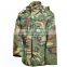 Outerwear military M-65 field coat with liner winter weight 320 gram sateen fabric waterproof