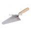 Italian pattern wooden handle, metal end cap, 16cm carbon steel blade bricklaying trowel