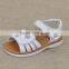 The 2016 summer new listing and foreign trade leather sandal fashion women shoes white flowers hot eplosion models