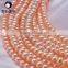 wholesale natural fresh water pearl strands pink 8-9mm AAA high luster and clear surface