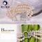 Natural fresh water 3 strand pearl bracelet with alloy beautiful clasp