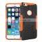 PC+ TPU Rugged Hybrid Kickstand shockproof phone cover case for iPhone 6