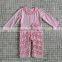 bulk wholesale cute baby girl cotton ruffle romper witth flower decoration