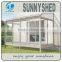 2015 Aluminum frame sun room with polycarbonate sheet