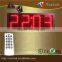 High clear high brightness 5'' Red LED digital timing clock or countdown timer brightness adjustable