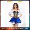 Wholesale high quality sexy lady cosplay maid costume halloween PVC leather costume