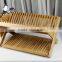 Eco-friendly bamboo dish rack solid bamboo fold plate dry dish rack wiht utensils holder wholesale