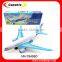 plastic BO model airplane airplane toy with light and music