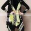 Fashion lady long sleeves jacquard Ethnic Irregular long style knitted cardigan poncho