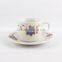 Beautiful porcelainware tea cup and saucer wholesale