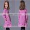 Latest Small Girls Autumn Long Sleeves Embroidery Jersey Dresses