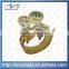 custom zinc alloy gold sport game lapel pin