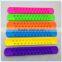 Custom printed logo silicone slap bracelet/rubber snap bracelet/silicone wristbands silicone slap bracelet