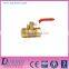 Brass both male ball valve for the gas