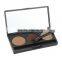 Eyebrow Cake Powder, Dark Brown/Brown with mirror and brush