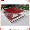 leather book shape special packing gift box