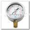 High quality 4 inch stainless steel case presssure bourdon tube bottom entry manometer