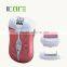 Rechargeable 2 in 1 lady epilator set with 2 speeds for choice/lady shaver