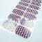 jamberry custom bling 3d vinyl nail wrap korean nail wraps polish high quality zigzags rhinestone nail patch sticker                        
                                                Quality Choice