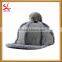 Fashion Winter Baseball Caps Plush and leather New Hats with Pom Poms