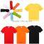 Custom Short Sleeve Blank Plain Colorful 100% Cotton T Shirt