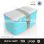 White Lid Bento Food Box, Eco-friendly, FDA Approved, Microwave & dishwasher safe