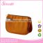 low price plain canvas cosmetic bag with double layer